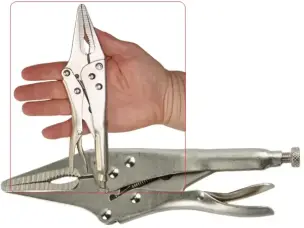 Затискні кліщі з фіксатором (довгі губки) WorkMan Long-230