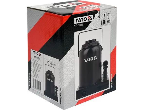 Гидравлический домкрат 285-465мм Yato 32т
