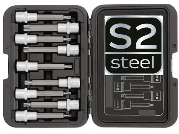 Головки з бітами Torx S2 T20-T60 подовжені