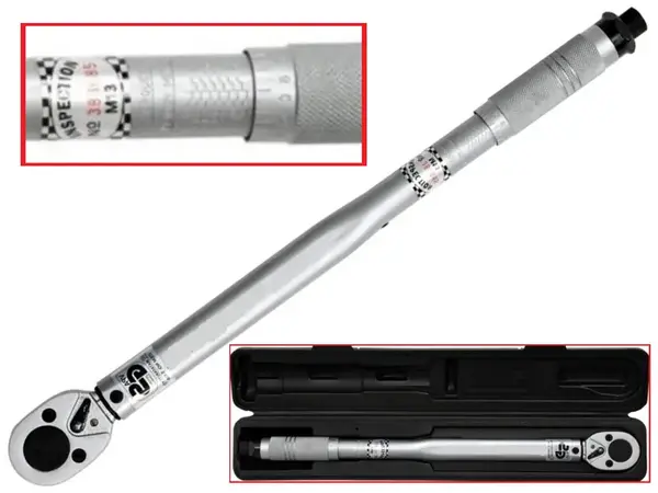 Ключ динамометрический щелчковый 1/2″ CrV 42-210 Нм