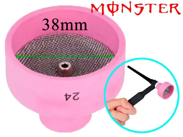 Сопло керамическое TIG №24 Monster (38 мм) под газовую линзу