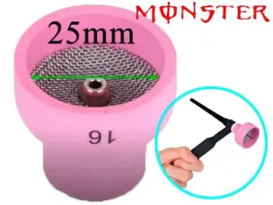 Сопло керамическое TIG №16 Monster (25 мм) под газовую линзу