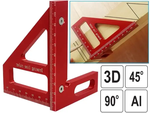 Угольник столярный 3D 112мм