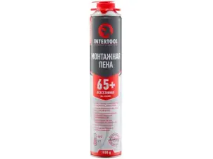 Пена монтажная всесезонная 750мл (65+) Intertool