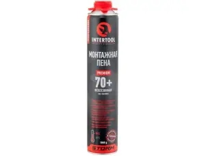 Пена монтажная всесезонная 750мл (70+) Intertool