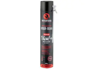 Клей-пена монтажная ручная 750мл Intertool