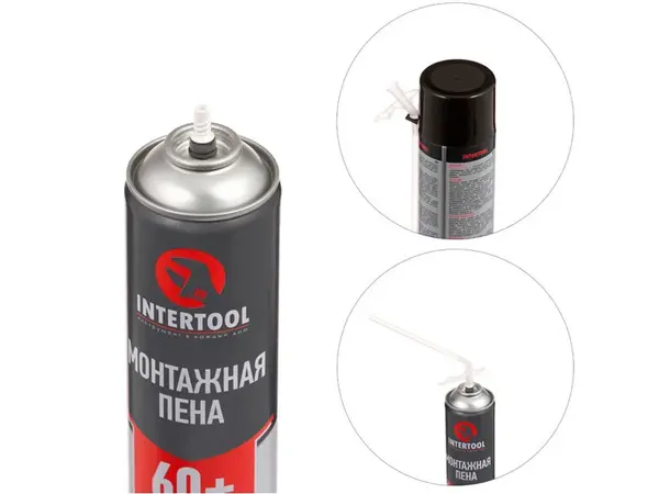 Пена всесезонная монтажная 750мл (60+) Intertool