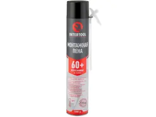 Пена всесезонная монтажная 750мл (60+) Intertool