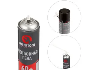Пена всесезонная монтажная 750мл (60+) Intertool