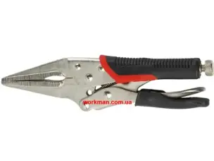 Зажимные клещи с фиксатором (длинные губки) WorkMan Soft-170