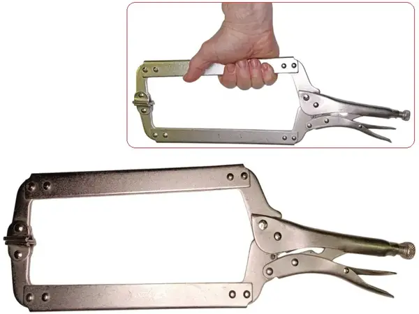 Затискні кліщі з фіксатором (С-тип) WorkMan C-Lock-450