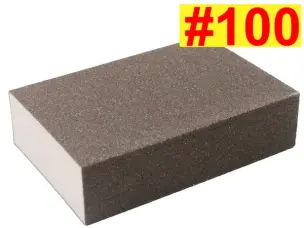 Чотиристороння шліфувальна губка P100 (базове шліфування)