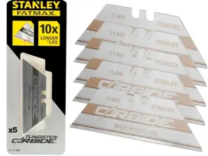 Сверхстойкие сверхострые лезвия трапеция Carbide Stanley