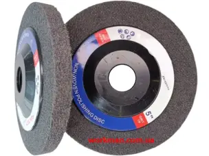 Круг Скотч Брайт піна для болгарки WorkMan UltraFine-125 P240
