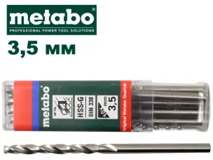 Свердло по металу Metabo HSS-G 3,5мм