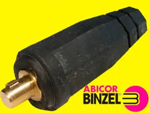 Штекер зварювальний 12,5 мм (35-50) Abicor Binzel (Німеччина)
