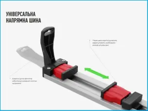 Направляющая шина для циркулярной пилы 1250мм