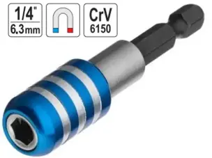 Тримач біт One Touch з автофіксацією CrV 65 мм