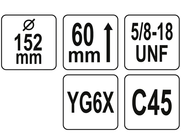 Коронка по кирпичу 152x60мм