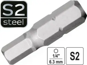 Біта шестигранна S2 HEX 3мм