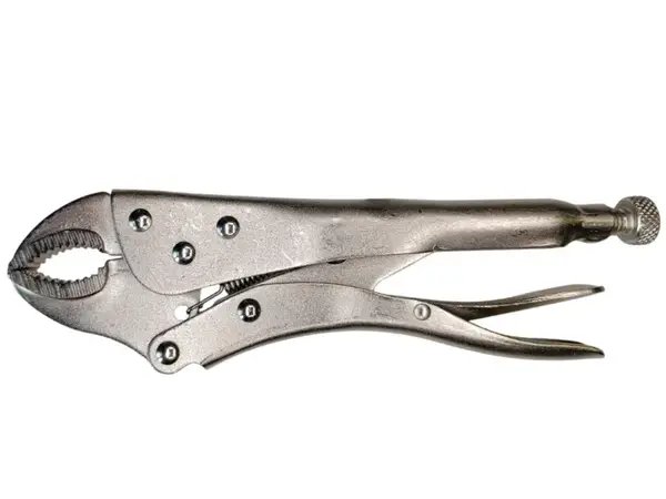 Затискні кліщі з фіксатором (напівкруглі губки) WorkMan ARC-220