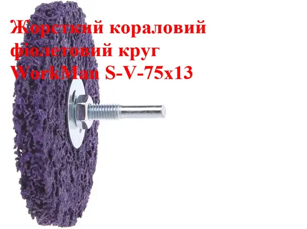 Коралловый круг для дрели WorkMan S-V-75х13 фиолетовый
