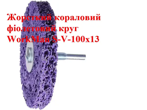 Коралловый круг для дрели WorkMan S-V-100х13 фиолетовый