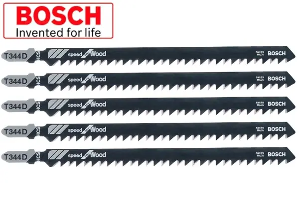 Пилка для электролобзика по дереву Bosch T344D скоростной рез