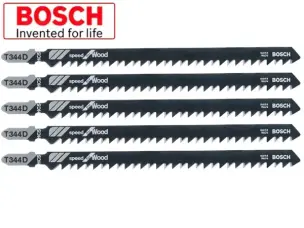 Пилка для електролобзика по дереву Bosch T344D швидкісний різ