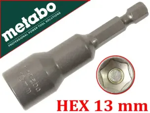 Бита для кровельных саморезов Metabo 13мм