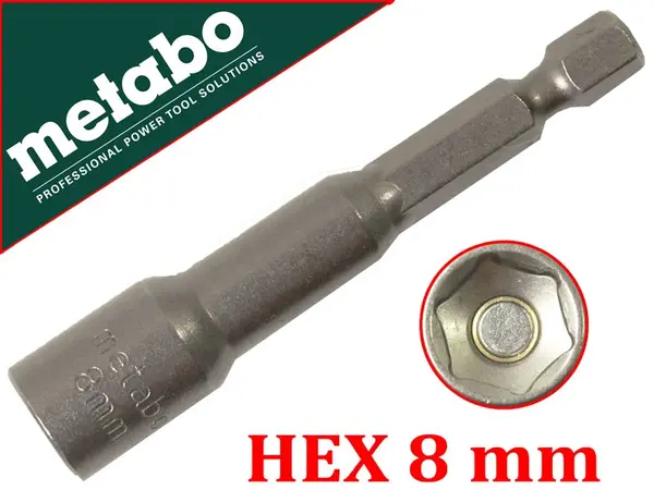 Біта для покрівельних саморізів Metabo 8мм