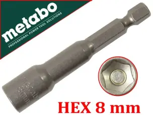 Біта для покрівельних саморізів Metabo 8мм
