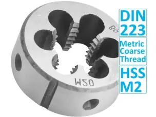 Плашка HSS M2 М20х2.5мм
