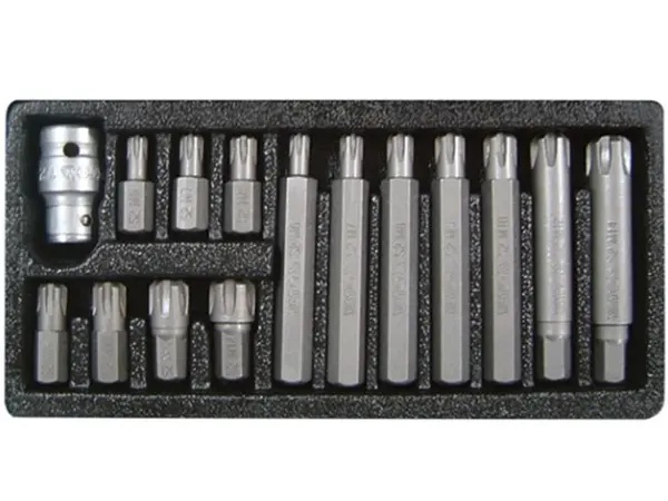 Набір біт RIBE М6-М14 з перехідником 1/2'' Yato