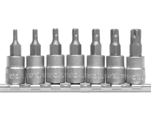 Набор торцевых насадок 5-лучевой Torx (TS) TS10-TS40 1/4"