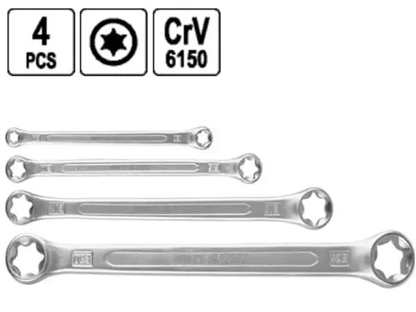 Ключі зірочки Torx накидні Profi Е6-Е24
