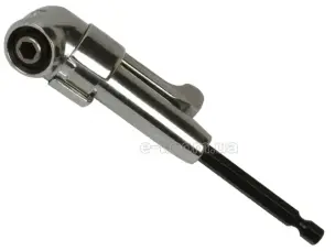 Насадка кутова 90° для біт 1/4" HEX (11 Нм) + 10 біт