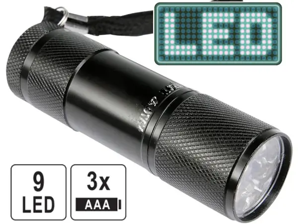 Фонарь светодиодный 9LED