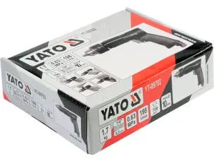 Угловая пневмодрель с рукояткой Yato YT-09702