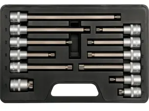 Набір головок з бітами Spline (M5-M12) подовжені 1/2" S2