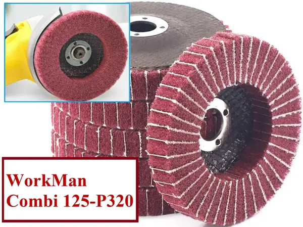 Комбинированный круг Скотч-Брайт WorkMan Combi 125-P320