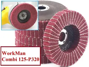 Комбинированный круг Скотч-Брайт WorkMan Combi 125-P320