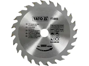 Пильний диск по дереву Yato 130х16х24зуба