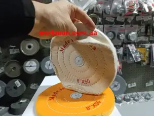 Мягкий муслиновый круг для полировки 200 мм WorkMan Muslin W-200