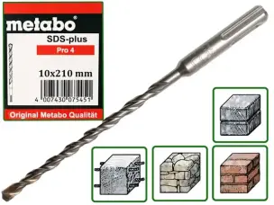 Бур SDS-Plus 10Х210мм для перфоратора по бетону Metabo Pro4