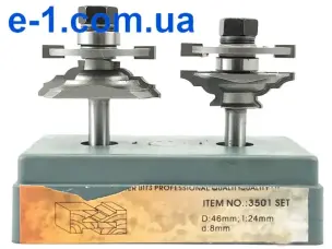 Набор рамочных комбинированных фрез для сращивания Глобус 3501set