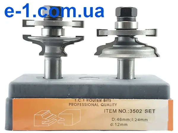 Фреза по дереву Глобус 3502set d12 комбінована рамкова для зрощування