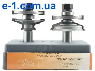 Фреза по дереву Глобус 3502set d12 комбінована рамкова для зрощування