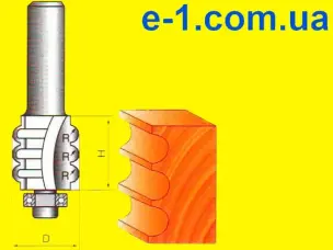 Кромочная фигурная фреза с нижним подшипником Глобус 2503 R3