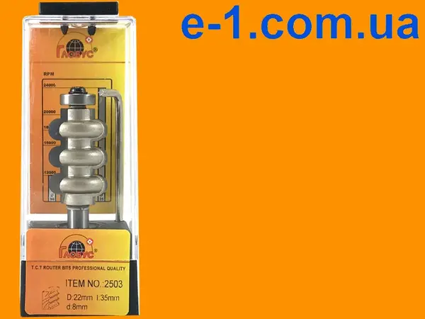 Фигурная кромочная фреза на подшипнике Глобус 2503 R4
